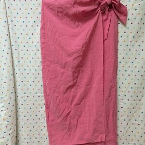 Pink Wrap Skirt